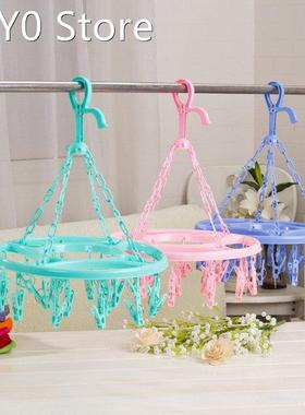 Pins Clothes Drying Rack Clip Thickening Plastic Round Squar