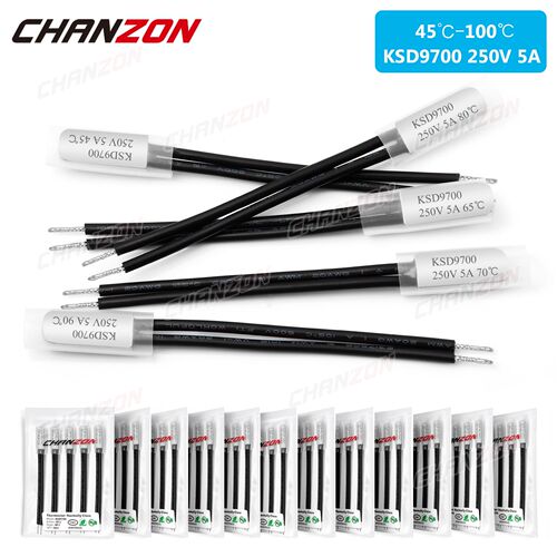 5pcs KSD9700 Thermal Microtemp Temperature Fuses Normally C