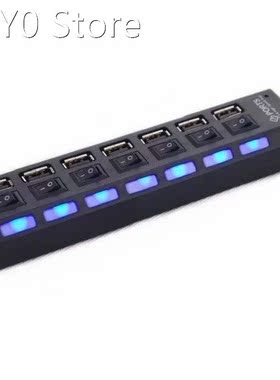 7 Poorten Universele Ontwerp Home Office Led Usb 2.0 Adapter