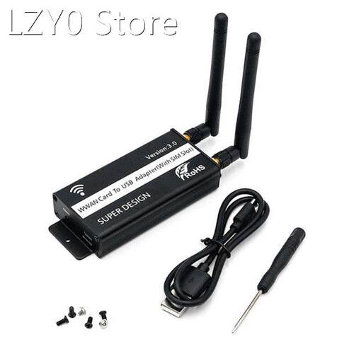 Wireless NGFF M.2 Key B to USB Adapter with Sim Card Slot fo