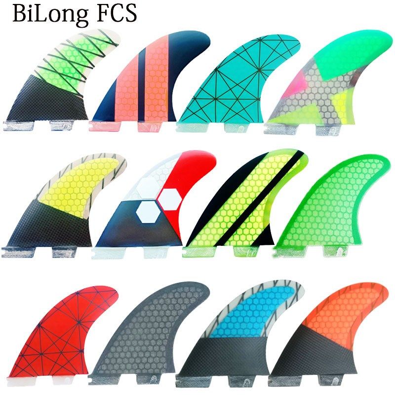 New Surfboard Fins 3PCS Set FCS II G7 fiberglass Honeycomb w