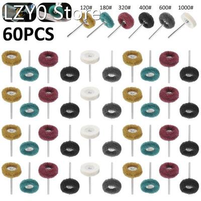 60Pcs Abrasive Wheels 1In Abrasive Buffing Wheel 120-1000Gri