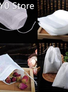 100Pcs Disposable Tea Bags Empty Teabags String Heat Seal Fi