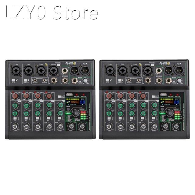 G7 Sound Card Audio Mixer Sound Board Console Desk System In