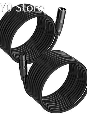 2 Pack XLR Microphone Cable 25Ft,XLR Male to XLR Female Bala