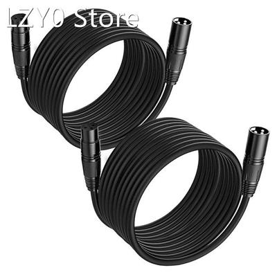 2 Pack XLR Microphone Cable 25Ft,XLR Male to XLR Female Bala