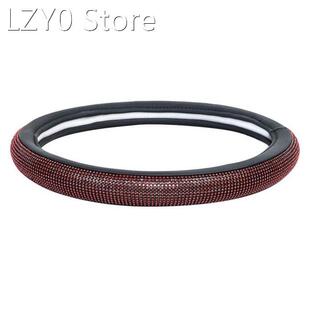 Steering Wheel Cover Rhinestone Car Shiny Car Protective Dia
