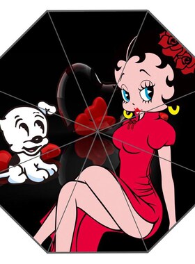 New Custom Betty Boop Artwork Umbrella Sunny and Rainy Sunsc