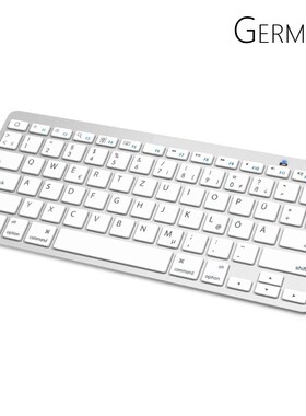 German Arabic Bluetooth Keyboard with QWERTZ Layout Wireless