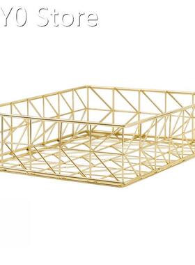 Wire Iron Basket Pantry Documents Storage Tabletop Magazine