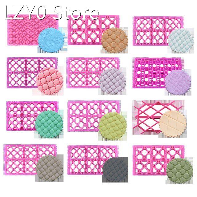 Plastic Printing Biscuits Cake Cookie Cutter Fondant Lace Ca