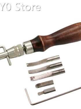 7 in 1 DIY Leather Craft Adjustable Stitching Groover Crease
