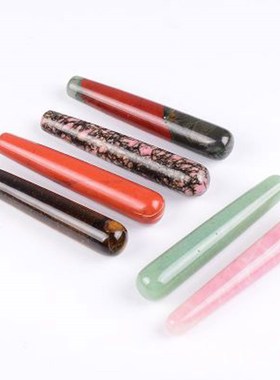 Rose Quartz Yoni Wand Natural White Crystal Massage Wand Ob