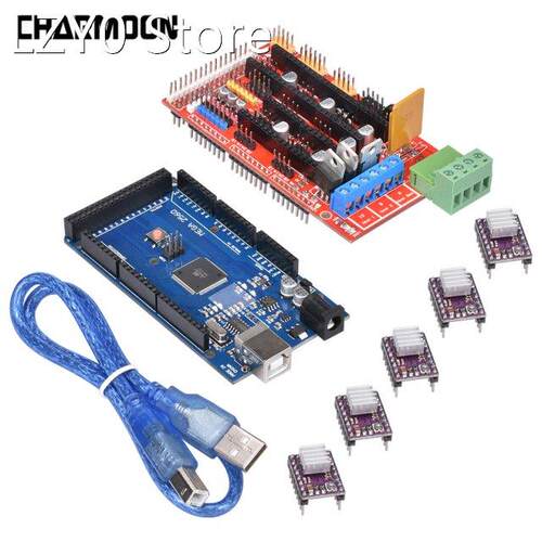 3D Printer Parts 1pc Mega 2560 R3 + 1pc RAMPS 1.4 control pa