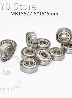 Miniature 10pcs MR155ZZ 5*15*5(mm) free shipping chrome ste