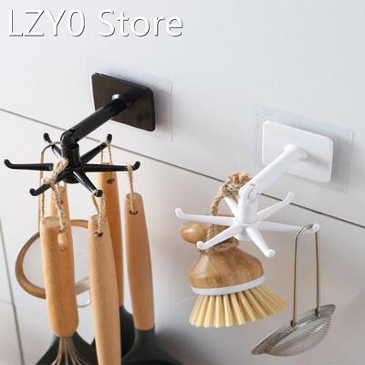 360 Degrees Rotating Hook Self Adhesive Handbag Hanging Hook