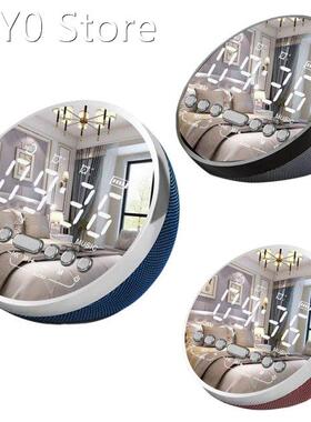 Digital Alarm Clock Bluetooth Speakers,LED Portable Bedroom