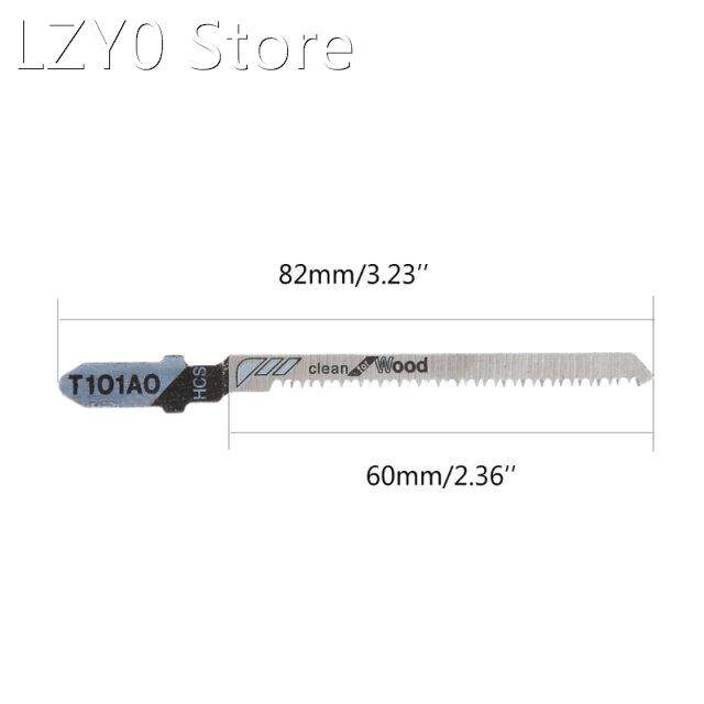 5 Pcs T101AO HCS T-Shank Jigsaw Blades Curve Cutting Tool Ki