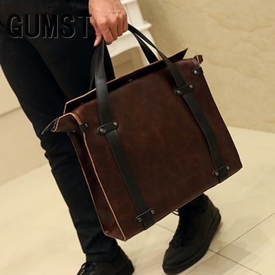 GUMST 2019 New leather Men Bag Leisure Men's Business Messe