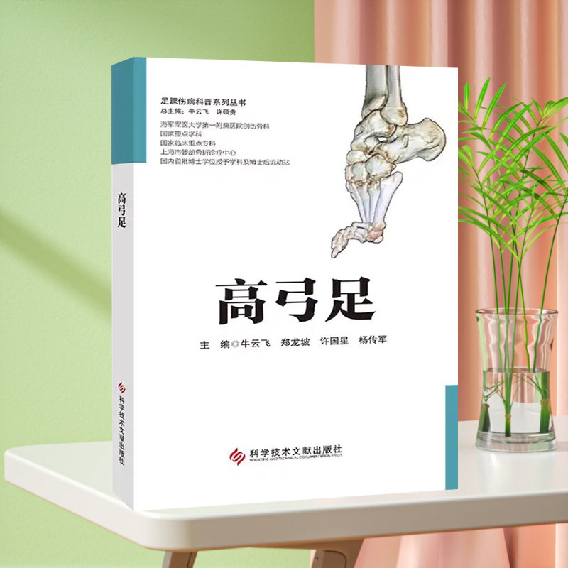 全新正版 足踝伤病科普系列丛书 高弓足 牛云飞 郑龙坡 许国星 杨传军 骨伤外科医学书籍 科学技术文献出版社