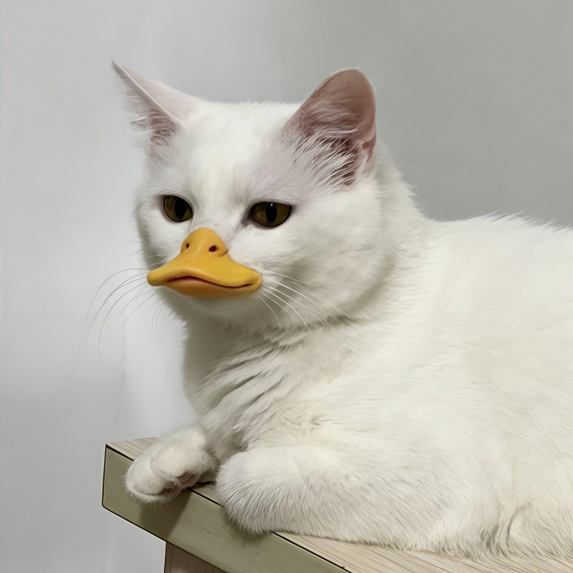 宠物鸭子嘴套猫猫鸭嘴猫面罩宠物趣味拍照出片可爱搞怪猫嘴套