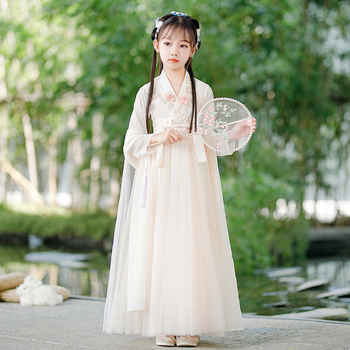 儿童汉服女款大童夏季改良女童古风仙气原创女孩古装襦裙2026新款