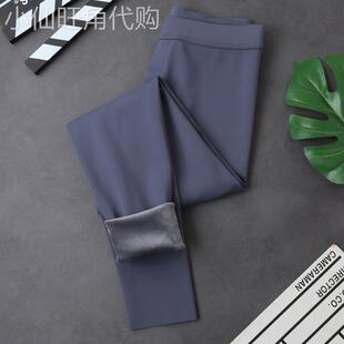 MAROLIO~男士芭比裤加绒保暖裤男冬季棉裤修身绒裤男款秋裤打底裤