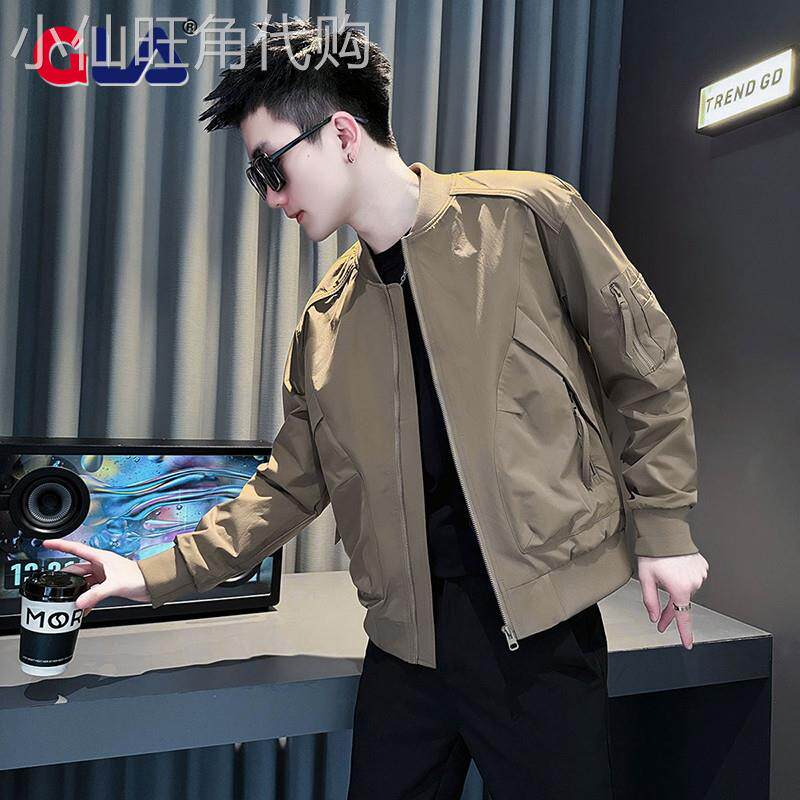 高端棒球服男外套男士2025新款秋冬季装休闲立领短款夹克棉服男款