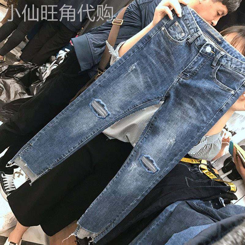 专柜2025大码女装春夏网红流行适合胯宽大腿粗的女生裤子牛仔裤潮