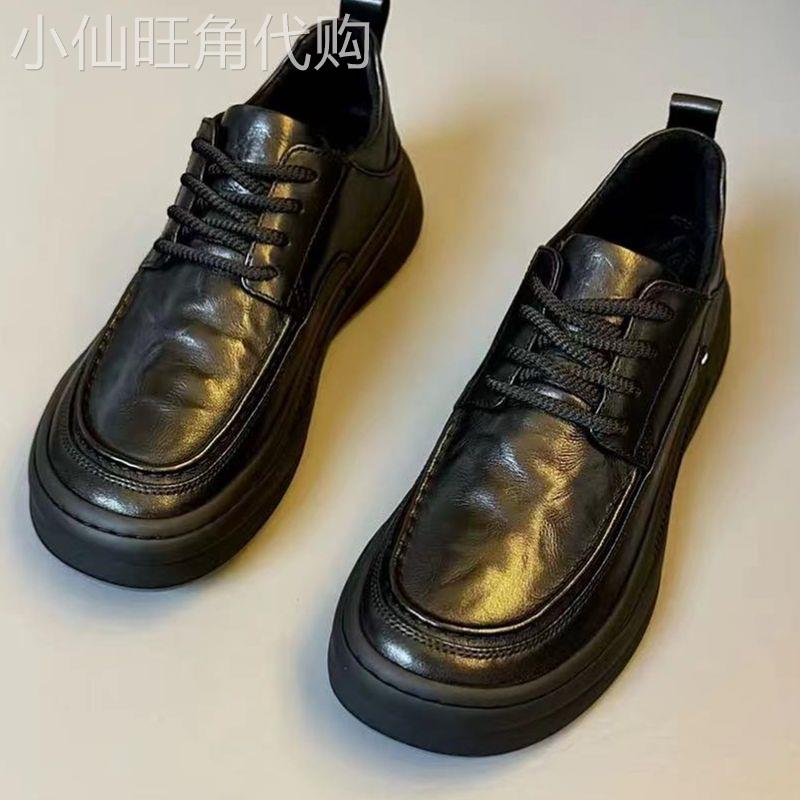 【意大利&奢品】纯皮商务休闲一脚蹬舒适圆头时尚百搭软底皮鞋男