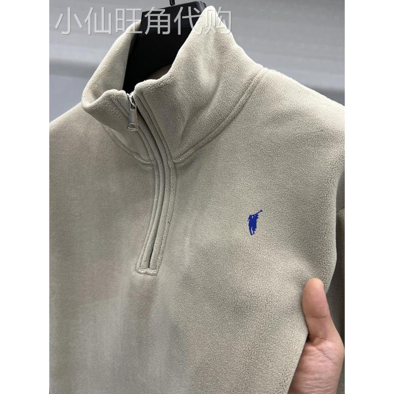 MAROLIO~版型舒适自在！秋冬季保暖抓绒卫衣男潮牌刺绣套头打底衫