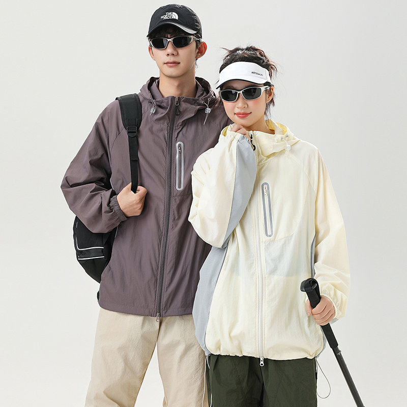 斐勒满天星2025新款夏季户外连帽UPF50+防晒衣男女款皮肤衣外套,男装,时尚防晒服,淘宝优惠券,粉丝福利购,淘宝优惠卷