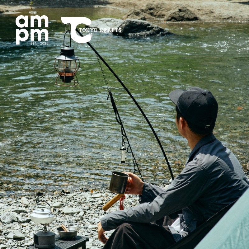 户外日落挂架野外露营灯杆支架