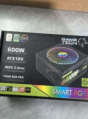 议价GAMETECH电源600W ATX12V SMART RG