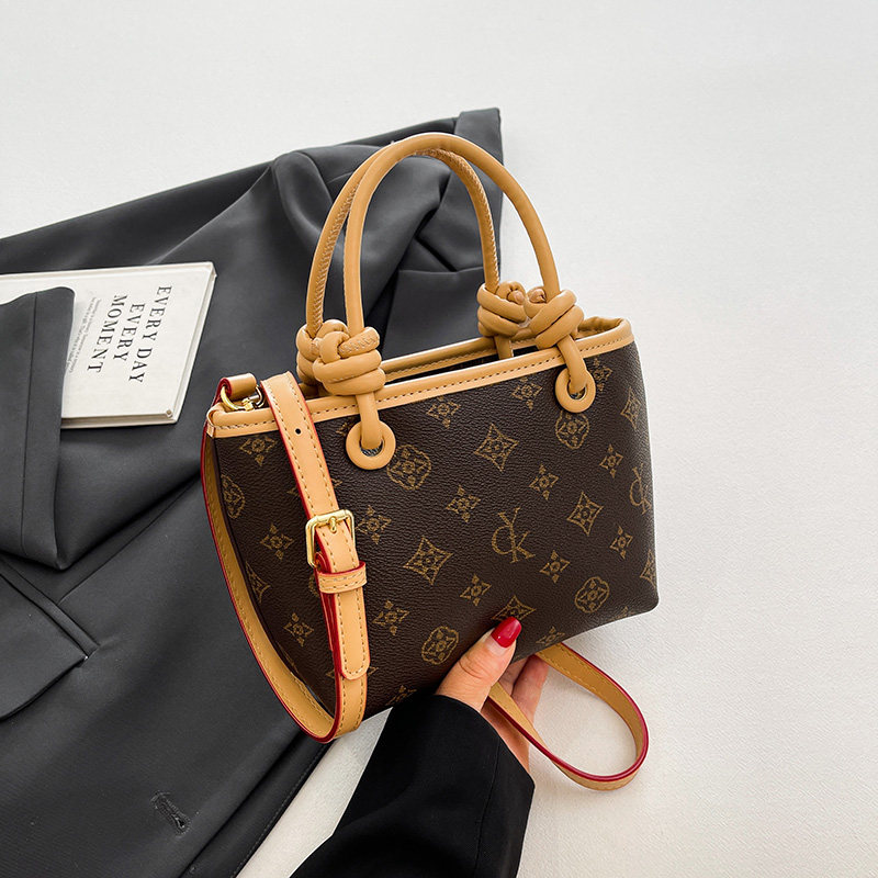 CITEX LV官方旗舰店高级感小众菜篮子手提小包包女2024新款复古老