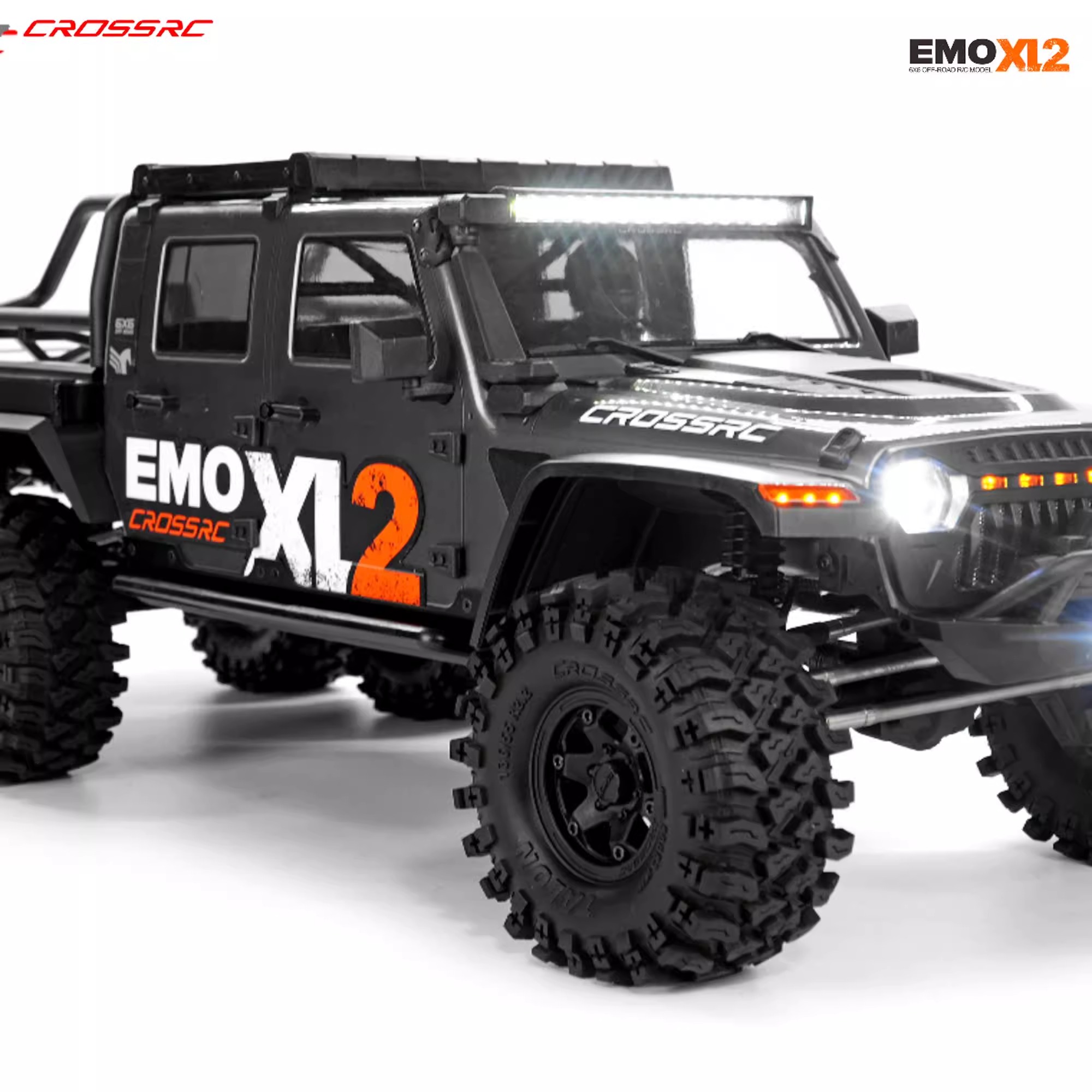 CROSSRC EMOXL2 大野马 6X6遥控电动攀爬车 1/8六驱差速锁双速