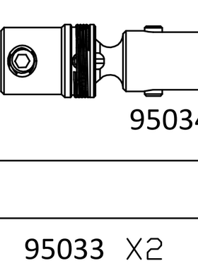 CROSSRC TC6传动轴95033 95034  CS-97400765