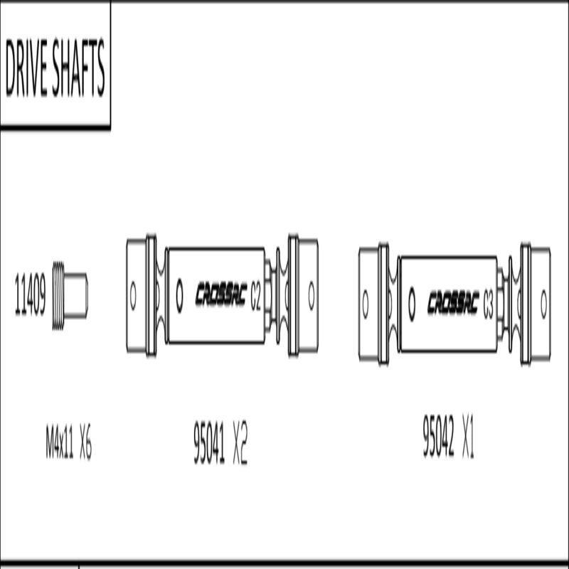 CROSSRC FC6 传动轴套件 95041 95042  CS-97400729 玩具/童车/益智/积木/模型 遥控车升级件/零配件 原图主图