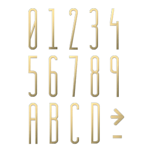 黄铜数字门牌房间数字号码牌家用创意酒店标识牌定制高档房号牌别墅民宿装饰英文字母楼层指引指示牌制作