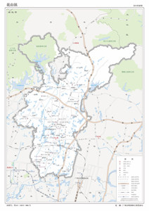 广州市花都区花山镇地图行政区划水系交通地形卫星流域打印定制