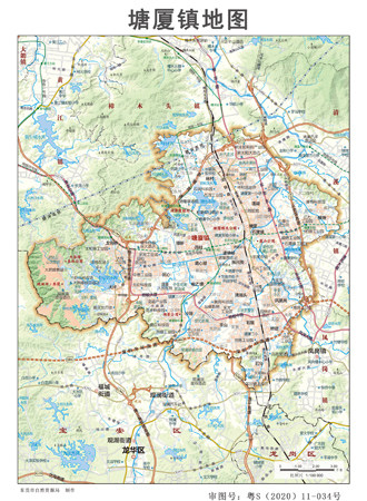 塘厦镇地图地图行政区划水系河流湖泊交通旅游铁路地形卫星流域乡