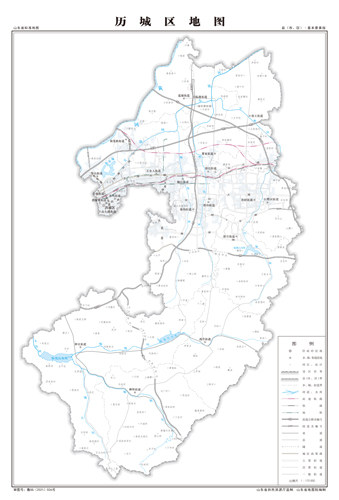 历城区地图交通水系地形河流行政区划湖泊旅游铁路山峰卫星村界乡