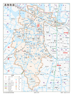 北海街道越城区地图行政区划水系河流湖泊交通旅游铁路地形卫星流