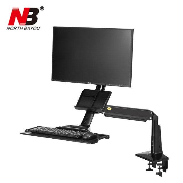 Desktop Sit Stand Workstation Long Arm Extension 1030mm Ergo