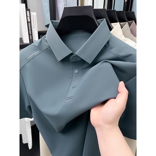 翻领POLO衫 舒适夏季 日本品质时尚 高端新品 上 休闲男士 纯色百搭短袖