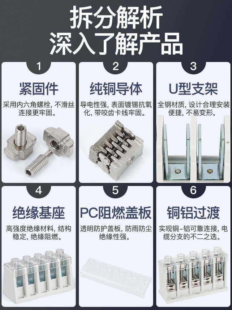 jxt电缆分支器t型接线端子导线分流器分支线夹大电流快速连接器
