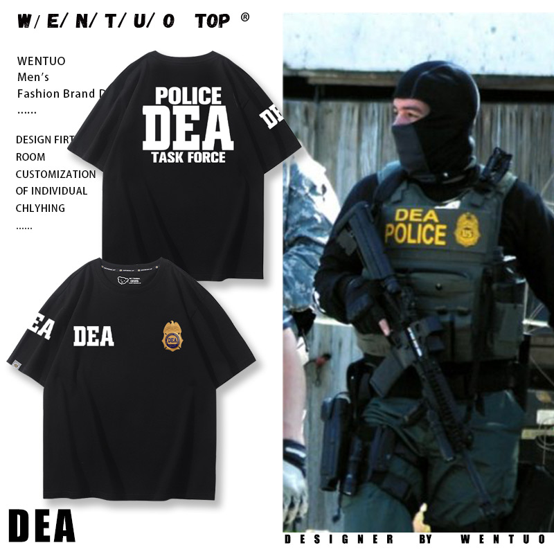 探员美式战术硬汉夏季短袖