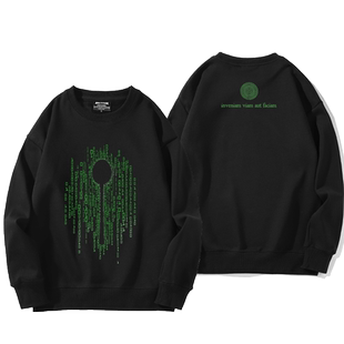 黑客帝国矩阵重启周边卫衣男女休闲百搭潮流创意衣服红蓝药丸上衣