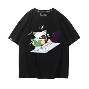 魔法洛亚梅塔骑士星之卡比情侣装短袖T恤男女宽松百搭纯棉上衣服