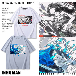 非人哉动漫仙山琼阁妈祖女娲赵公明白泽杨戬哮天犬周边短袖男女夏